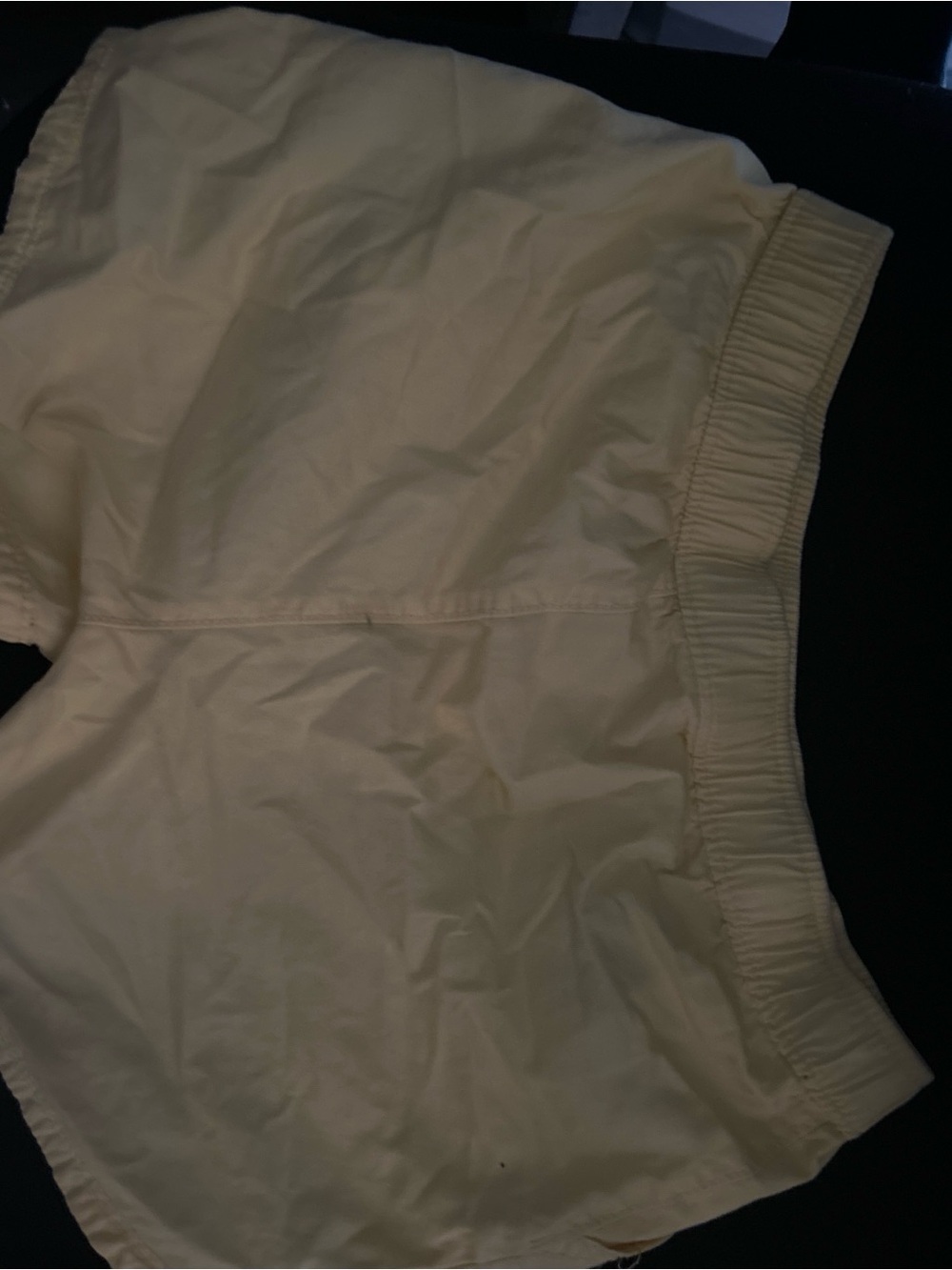 Light Cream Women's Elastic-Waist Shorts